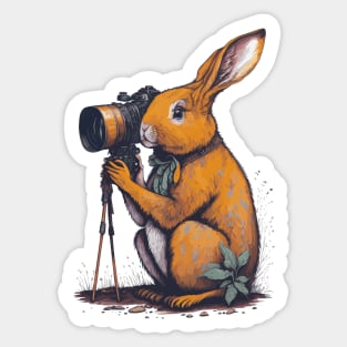 Rabbit  Photographer Sticker